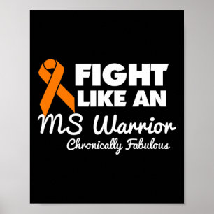Kampf wie ein Frau Warrior Awareness Multiple Scle Poster
