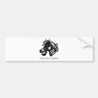 Kampf wie ein Zebra.png Autoaufkleber