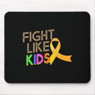 Kampf wie Kinder Kinder Krebs Bewusstsein Monat Y Mousepad