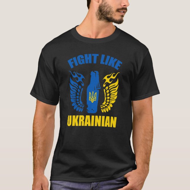Kampf wie Ukrainisch - Molotov Cocktail T-Shirt (Vorderseite)