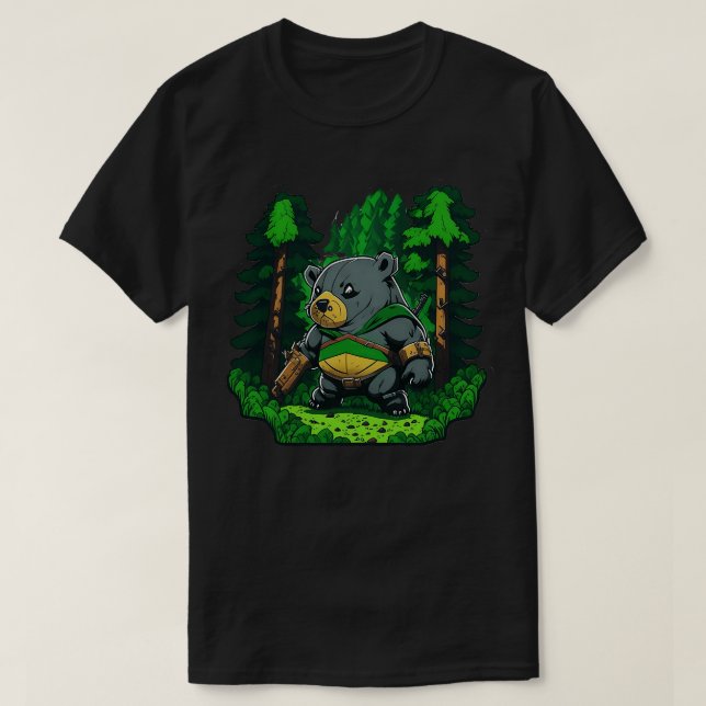 Kampf-Wombat T-Shirt (Design vorne)