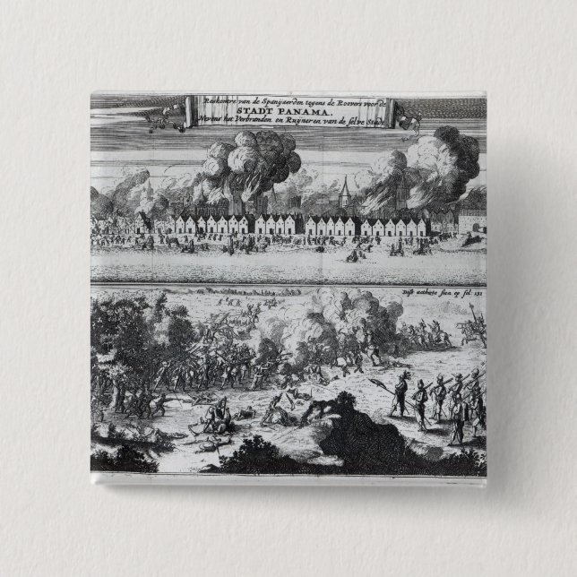 Kampf zwischen den Buccaneers Button (Vorderseite)