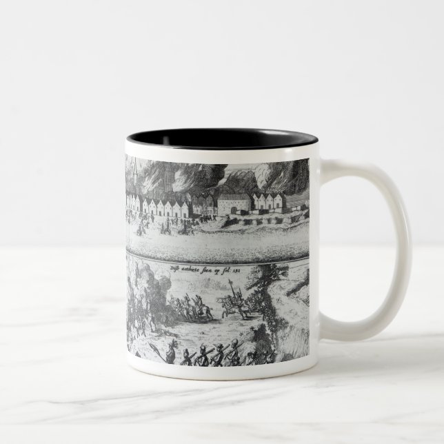 Kampf zwischen den Buccaneers Zweifarbige Tasse (Rechts)