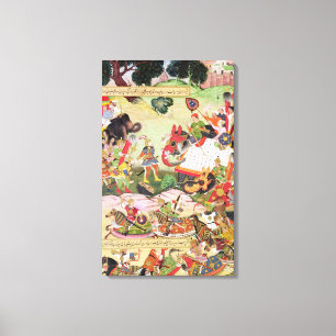 Kampf zwischen den Kräften Persiens und Turans Leinwanddruck