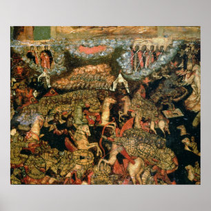 Kampf zwischen den russischen und tatarischen poster