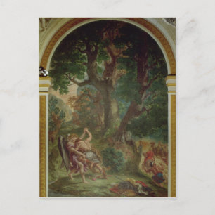 Kampf zwischen Jakob und dem Engel, 1850-61 Postkarte