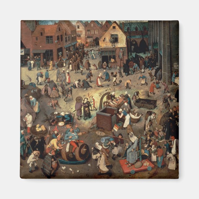 Kampf zwischen Karneval und Lent, 1559 Magnet (Vorne)