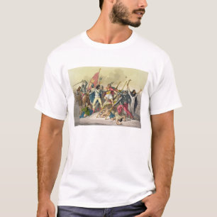 Kampf zwischen lokalem amerikanischem Ureinwohner T-Shirt