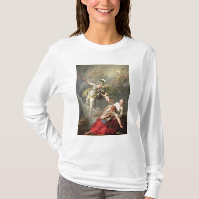 Kampf zwischen Minerva und Mars, 1771 T-Shirt (Vorderseite)