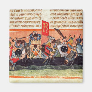 Kampf zwischen Römern und Gauls Magnet