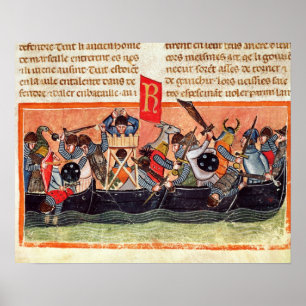 Kampf zwischen Römern und Gauls Poster