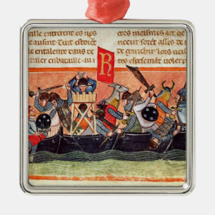 Kampf zwischen Römern und Gauls Silbernes Ornament