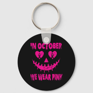 Kämpfe, die dein rosa Jackolantern-T-Shirt erhalte Schlüsselanhänger