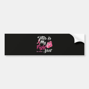 Kämpfe gegen Brustkrebs Pink Ribbon Fighter Boxen Autoaufkleber