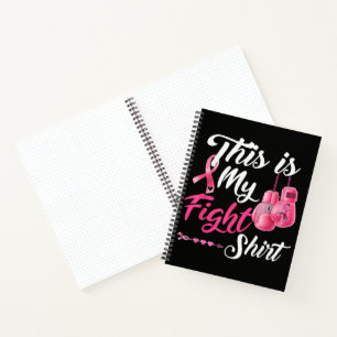 Kämpfe gegen Brustkrebs Pink Ribbon Fighter Boxen Notizbuch