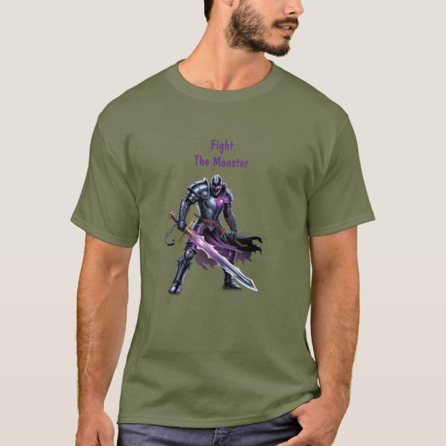 Kämpfe gegen das Monster  T-Shirt (Vorderseite)