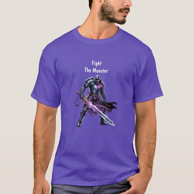Kämpfe gegen das Monster  T-Shirt (Vorderseite)