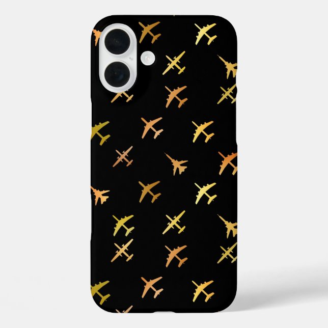 Kämpfe gegen Flugzeug in Schwarz Case-Mate iPhone Hülle (Rückseite)