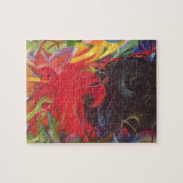 Kämpfe gegen Formen von Franz Marc, Vintage Kunst Puzzle