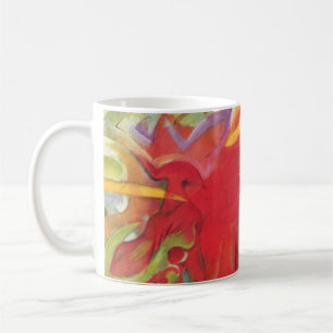 Kämpfe gegen Formen von Franz Marc, Vintage Kunst Tasse