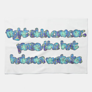 Kämpfe gegen Hautkrebs, reich den Hut herum, Hakun Handtuch