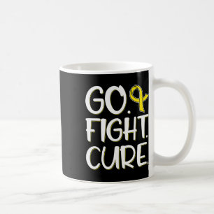 Kämpfe gegen Krebs Goldene Schleife Kindheitskrebs Kaffeetasse