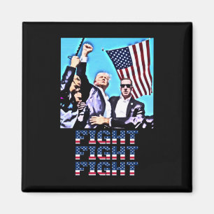 Kämpfe gegen Kundgebung Faustpumpe Magnet