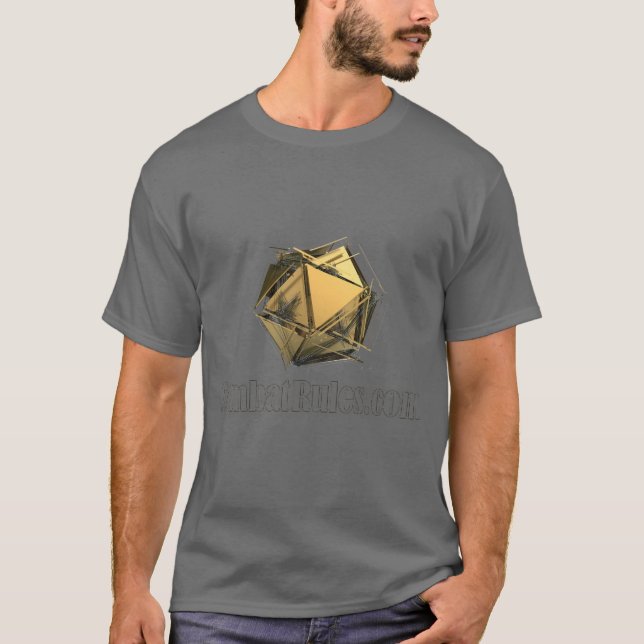 Kämpfe gegen Regeln für das D20-Logo T-Shirt (Vorderseite)