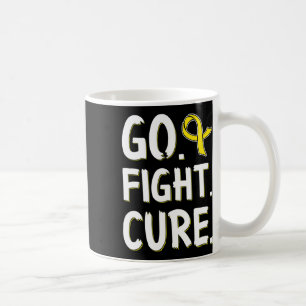 Kämpfe Heile Goldene Schleife Bewusstsein für Kind Kaffeetasse