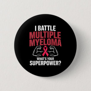 Kämpfe multiples Myelom Superkraft Krebsbekämpfer Button
