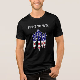 KÄMPFE UM ZU GEWINNEN - Logo-Shirt Tri-Blend Shirt