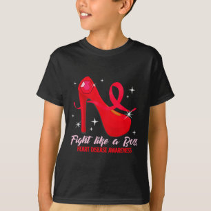 Kämpfe wie ein Boss Herzgesundheit Herzkrankheit b T-Shirt