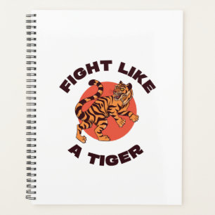 Kämpfe wie ein Tiger Motivationsdesign Planer