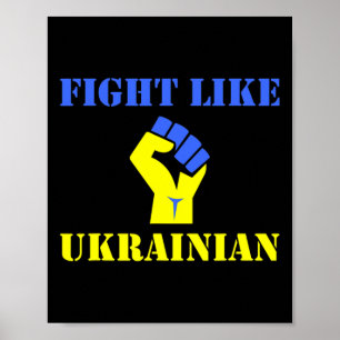 Kämpfe wie ein Ukrainer  Poster