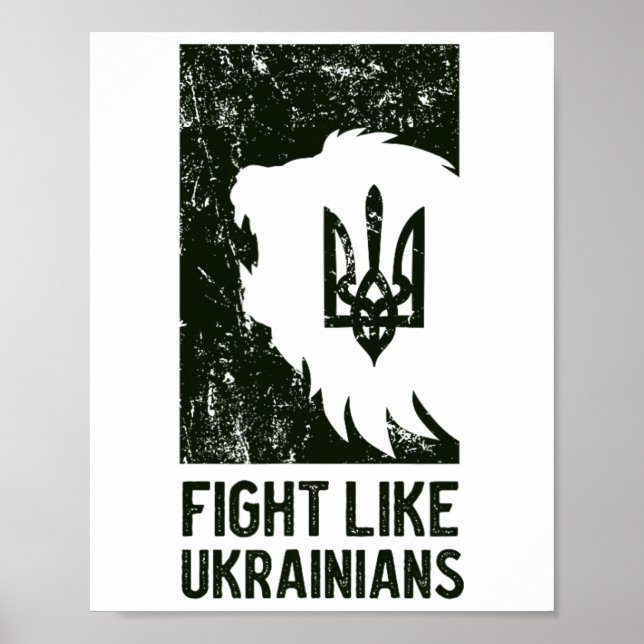 Kämpfe wie ein Ukrainer  Poster (Vorne)