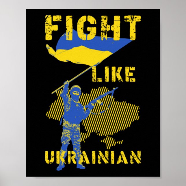 Kämpfe wie ukrainisch poster (Vorne)