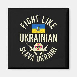 Kämpfe wie Ukrainisch Unterstütze die Ukraine Ich Magnet