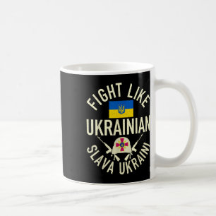 Kämpfe wie ukrainische Unterstützung für die Ukrai Kaffeetasse