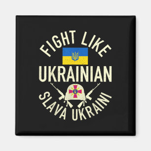 Kämpfe wie ukrainische Unterstützung für die Ukrai Magnet