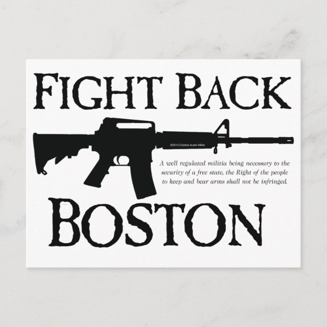 KÄMPFE WIEDER BOSTON! POSTKARTE (Vorderseite)