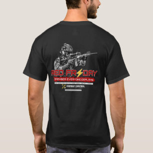Kampfeinsatzleitung. Roter Freitag. Tragen Sie Rot T-Shirt