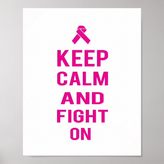 Kämpfen in Rosa (Standardbildformat) Poster (Vorne)