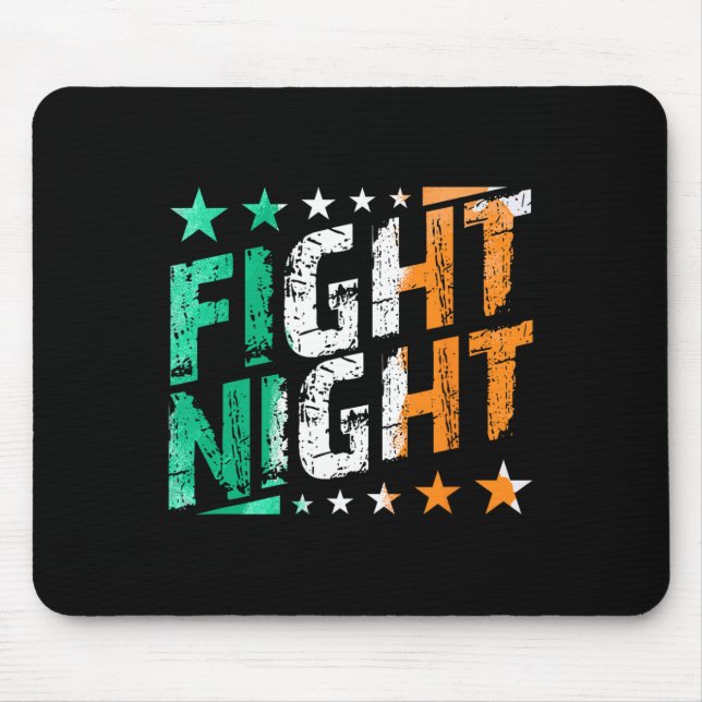 Kämpfen Nachtboxen Mixed Martial Arts oder Boxfan  Mousepad (Vorne)
