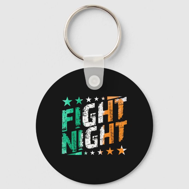Kämpfen Nachtboxen Mixed Martial Arts oder Boxfan  Schlüsselanhänger (Vorderseite)