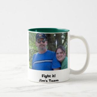 Kämpfen Sie es! Jims Team - Kaffee-Tasse Zweifarbige Tasse