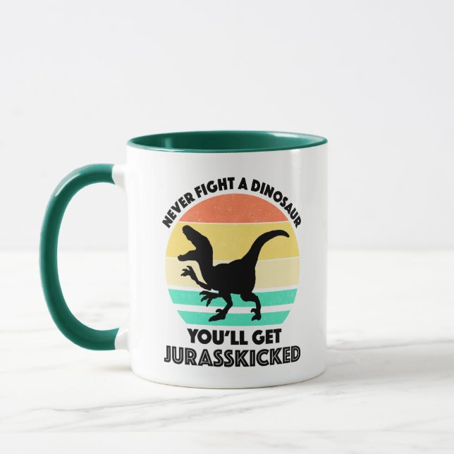 Kämpfen Sie nie gegen einen Dinosaurier - Sie werd Tasse (Links)