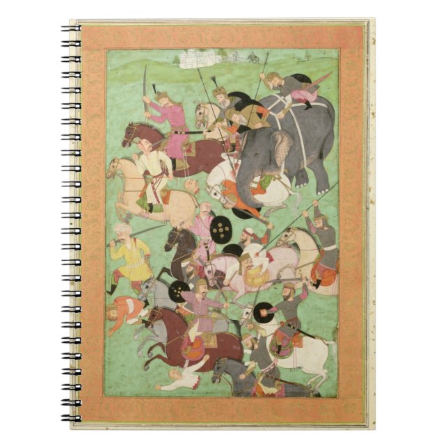 Kämpfen Sie zwischen den Kräften vom Iran und Notizblock (Vorderseite)