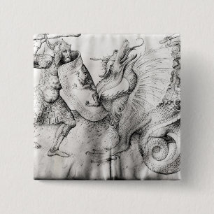 Kämpfen Sie zwischen Kriegern und einem Drachen, Button