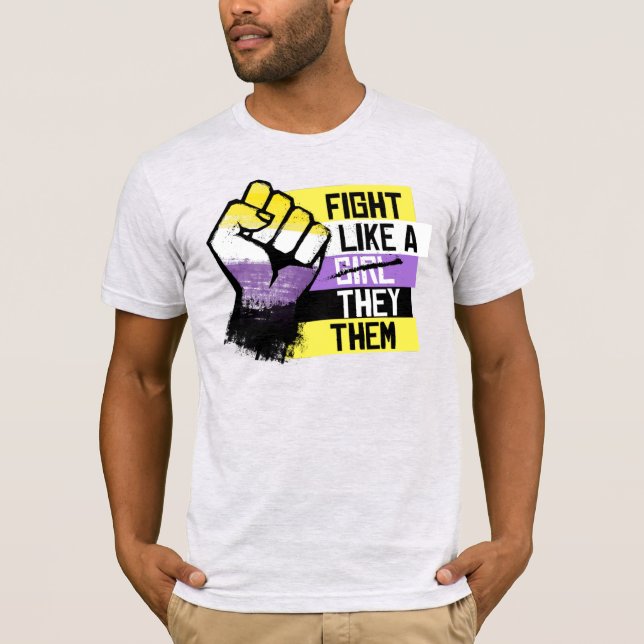 Kämpfen wie ein Sie T-Shirt (Vorderseite)