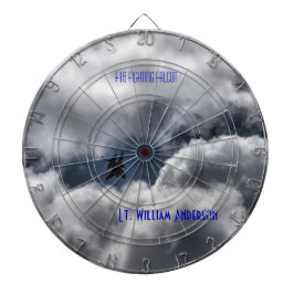 Kämpfender bewölkter Himmel des Falke-F-16 Dartscheibe